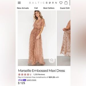 Marseille Embroidered Maxi Dress